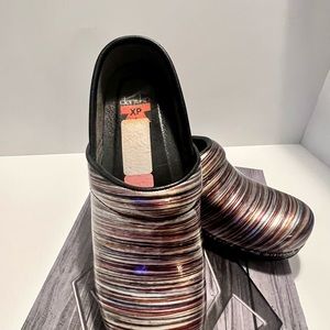 Dansko XP clogs like new multicolor striped